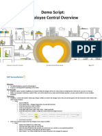 Demo Script - Employee Central Overview
