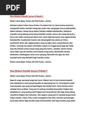 Doa Malam Katholik
