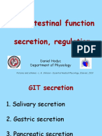 Gastrointestinal Function Secretion, Regulation: Daniel Hodyc Department of Physiology