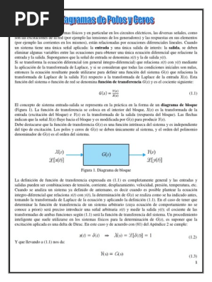 Polos y Ceros | PDF Filtro electronico Función (Matemáticas)