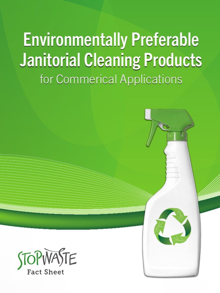 Janitorial Cleaning Products Fact Sheet PDF Volatile Organic