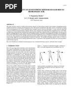 Bearing Capacity of Geosynthetic Reinforced Sand Bed On Problematic Soil