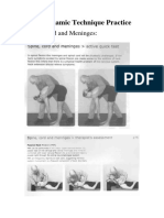 Neurodynamic Technique Practice: Spine, Cord and Meninges