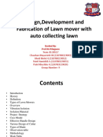 Design, Development and Fabrication of Lawn Mover With Auto Collecting Lawn