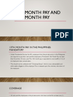 13th Month Pay and 14th Month Pay