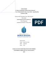 Tulisan Ilmiah UAS KLB - Hybride Culture Di Kalangan Musisi Indonesia Studi Kasus JHF