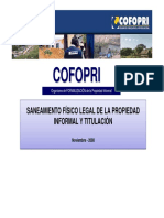 Cofopri Saneamiento Fisico PDF