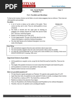WKS CLASS 5 S.S.T Ch 2 Parallels and Meridians 2.1