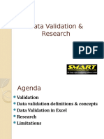 Data Validation & Research
