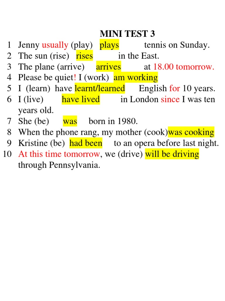 mINI TEST 3 | PDF