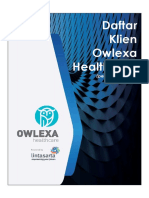 Surat Informasi Daftar Klien Owlexa Healthcare (15 Februari 2019)