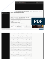 BWV 775 - Two-Part Invention No 4 in DM Tab by Johann Sebastian Bach