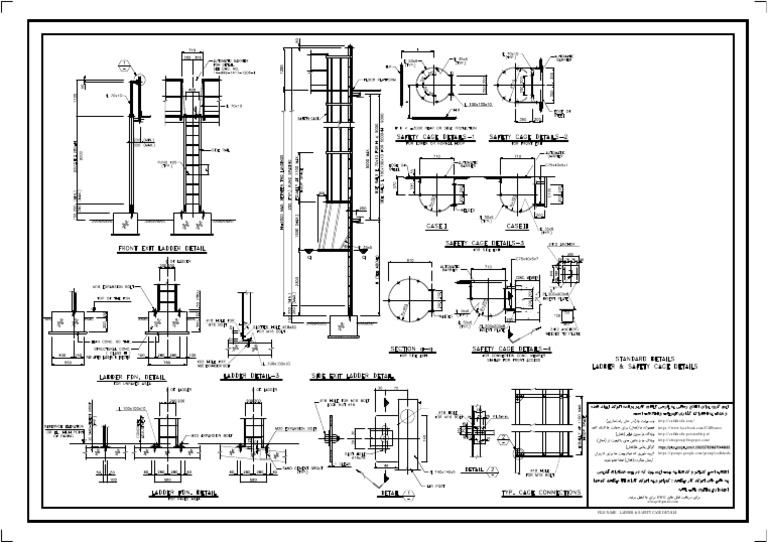 Ladder & Safety Cage Details | PDF