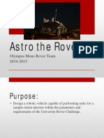 Astro The Rover: Olympus Mons Rover Team 2014-2015
