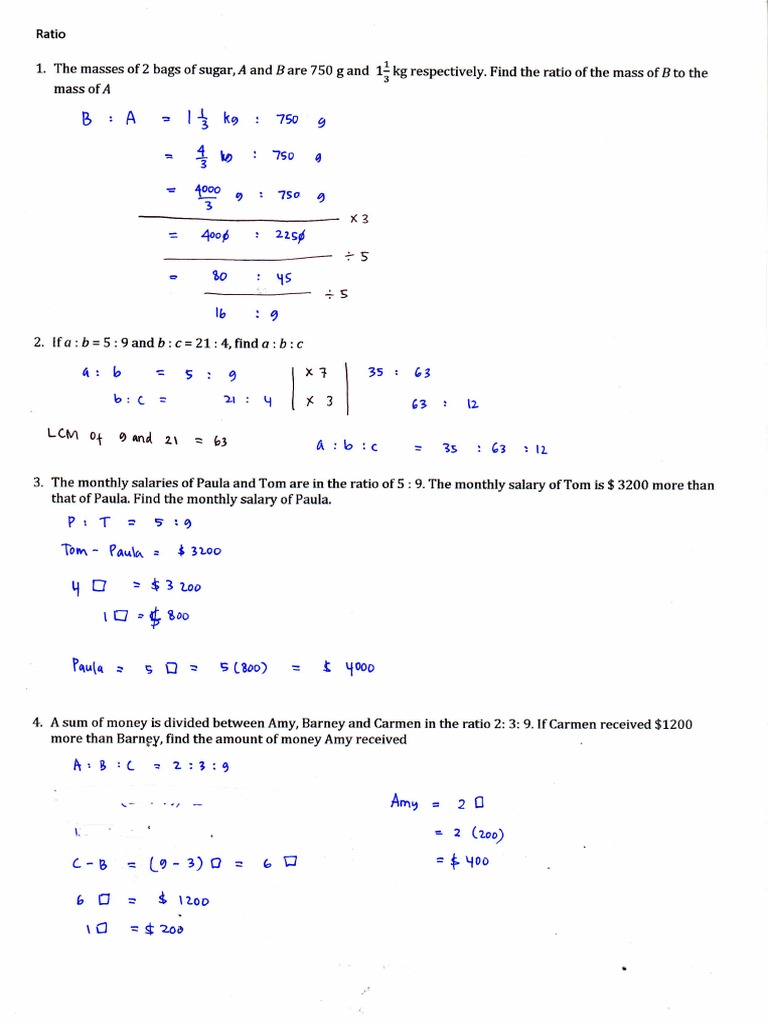 Ratio Pdf