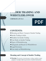 Insider Trading and Whistle Blowing
