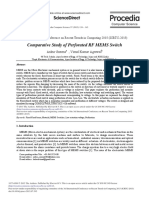 Comparative Study of Perforated RF Mems Switch: Sciencedirect