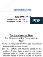 Radioactivity: Instructor: MR Toba Al-Kheir Islamic Girls' Seminary