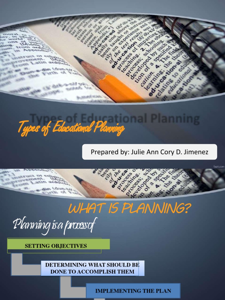 Types of Educational Planning | PDF | Business | Computing And