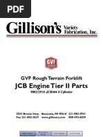 JCB 444 GVF Forklift TierII Engine Parts