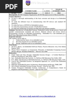 EC308 Embedded Systems