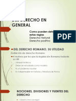 Del Derecho en General (1)