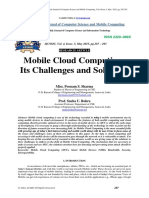 Mobile Cloud Computing: Its Challenges and Solutions