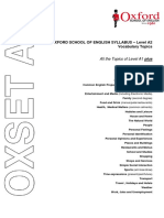 OXSET A2 - Topics PDF
