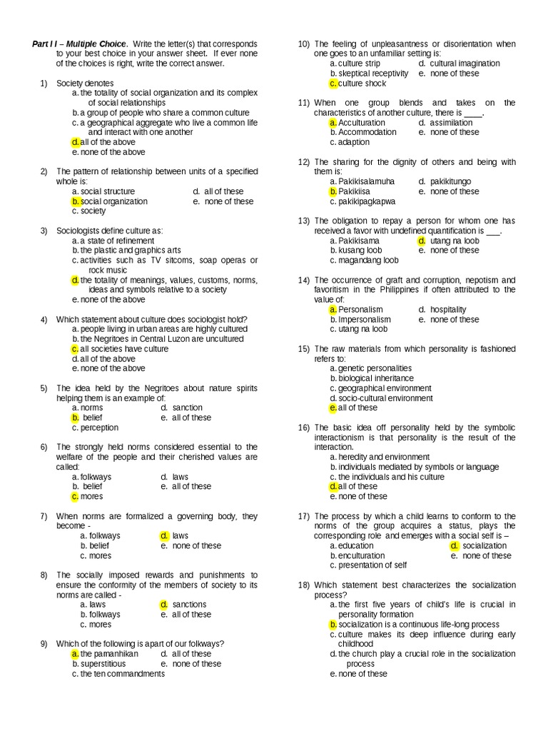 Pre Board Let Sample | PDF | Adolescence | Id