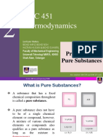 Thermodynamics Notes on Pure Substances