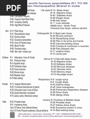 Dr-Reckeweg Products PDF | PDF