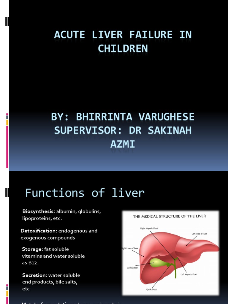 Acute Liver Failure in Children | PDF | Liver | Hepatitis