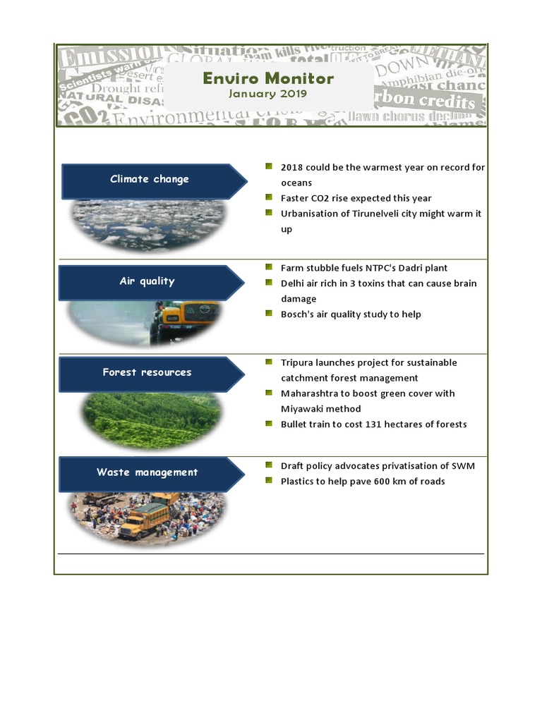 Enviro Monitor Jan2019 Air Pollution Global Warming