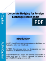 Corporate Hedging For Foreign Exchange Risk in India