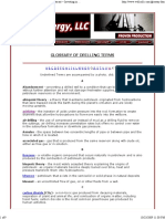 Glossary of Drilling Terms