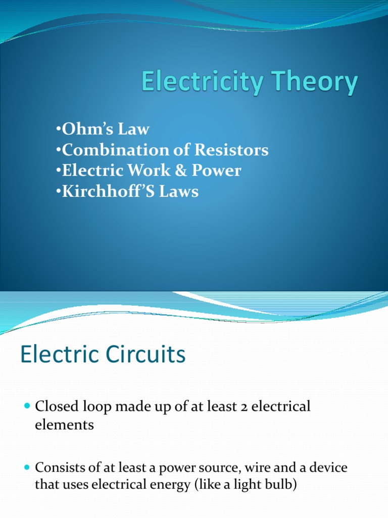 Electricity PPT Presentation Modified | PDF | Series And Parallel ...