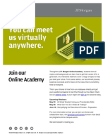 2019 JPM Online Academy Promotion Flyer