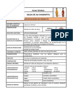 Ficha Tecnica de Salsa de Aji