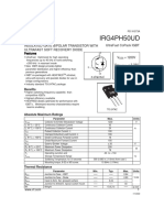 Irg4Ph50Ud: Insulated Gate Bipolar Transistor With Ultrafast Soft Recovery Diode Ultrafast Copack Igbt