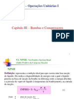 NPSH: Análise da sucção em bombas e compressores