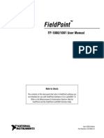 Fieldpoint: Fp-1000/1001 User Manual