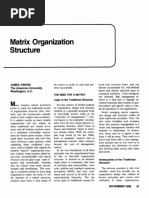 Matrix Organization Structure: James Owens The American University Washington, D.C