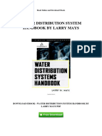 Water Distribution System Handbook by Larry Mays PDF