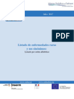 Lista de Enfermedades Raras Por Orden Alfabetico PDF