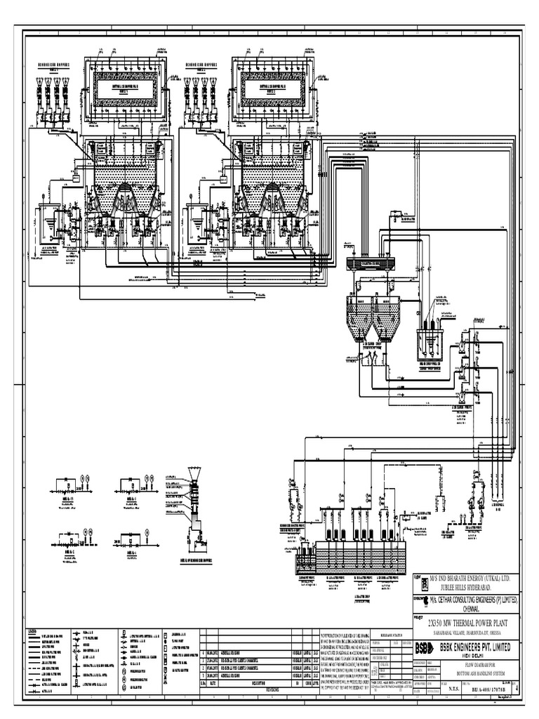 Ash Disposal System Piping Drawing | PDF | Heating, Ventilating, And ...