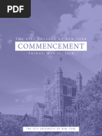 The City College of New York 2019 Commencement Program