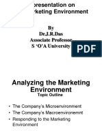 A Presentation On The Marketing Environment: by Dr.J.R.Das Associate Professor S O'A University