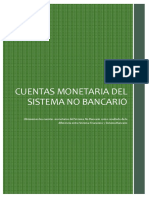 CUENTAS MONETARIAS DEL SISTEMA NO BANCARIO