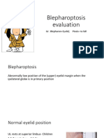 Blepharoptosis Evaluation: GR: Blepharon Eyelid Ptosis To Fall