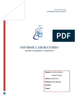 Informe Laboratorio Quimica General y or